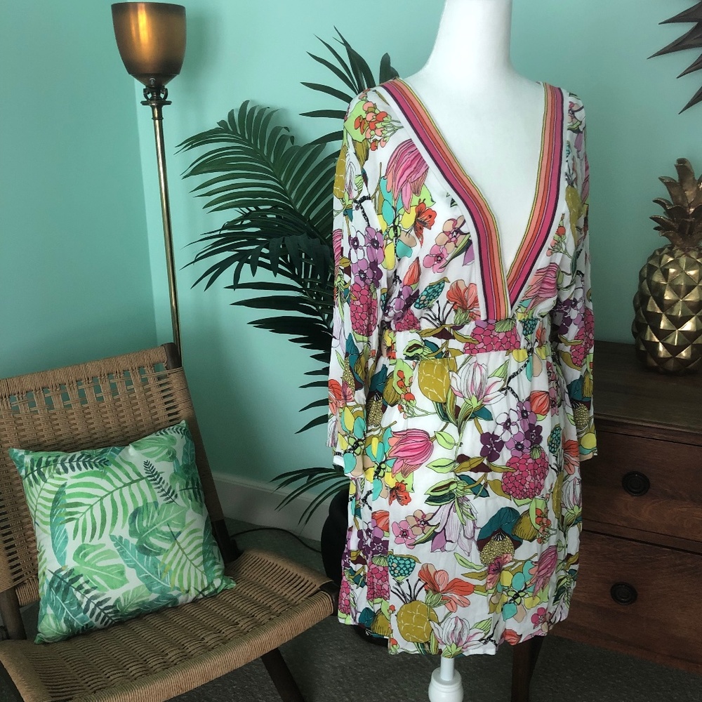 Trina Turk Swimsuit Open Back Coverup NWT